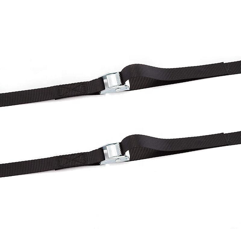 Durable Cargo Straps with Rust Proof Metal Buckle Multi Purpose Tie Down Belt for Car Motorcycle Bicycle Travel Use