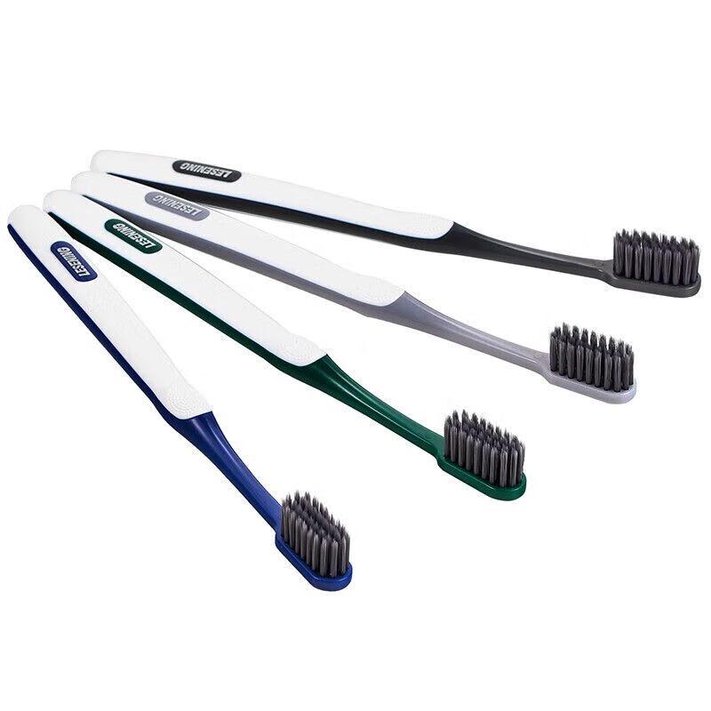 Мягкая зубная щетка Lengsuanling Угольно-черная (2-Pack)