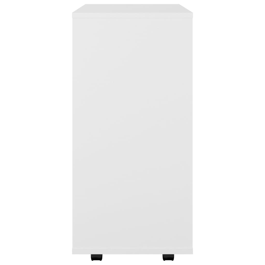 Mobile Cabinet White 60 x 35 x 75 cm Particleboard