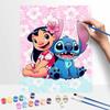 Disney Лило и Стич цифровая масляная живопись DIY раскраска ручная роспись заполнение домашний декор подарок холст настенное искусство для декора гостиной