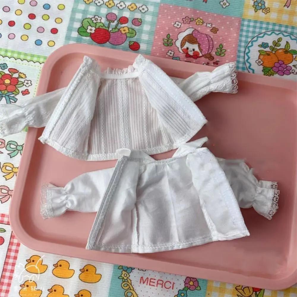 New White Long/Short Sleeve Blouse For 1/6 BJD Dolls Princess Shirt Pants Handmade Pumpkin Pants Clothes DIY Accessories