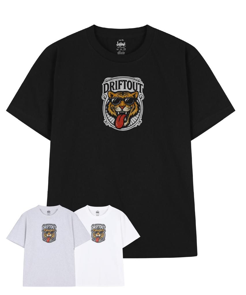 DRIFTOUT Wild Tongue Out Tiger Short Sleeve T-Shirt (3 Colors)