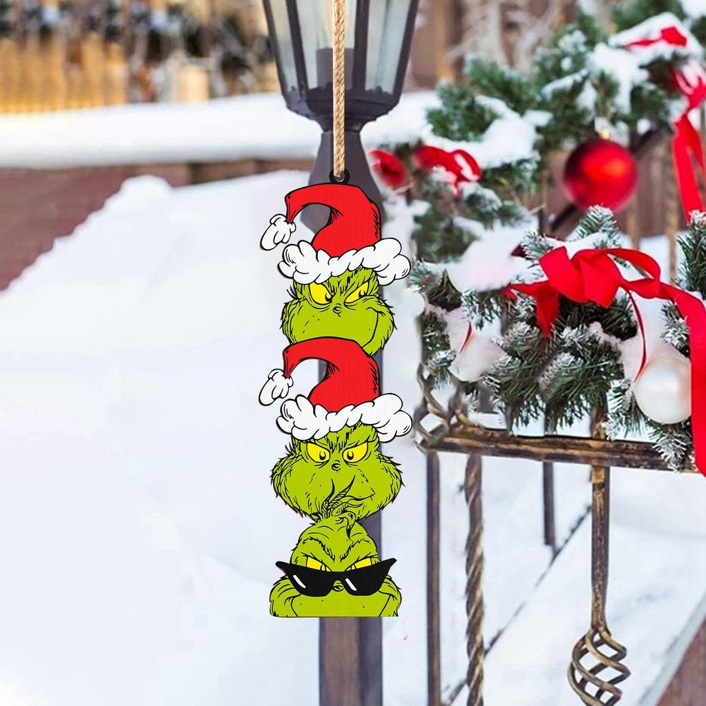 Christmas Decoration Door Sign Decoration Wooden Signs, Home Walls, Holiday Wooden Pendants, Wooden Hanging Boards