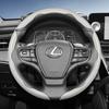 Suitable for Lexus Carbon Fiber Texture Steering Wheel Cover with Segmented Quick-Release Design, Durable, for Models Such as Rx Nx E Gx Lbx Ux Is QY5