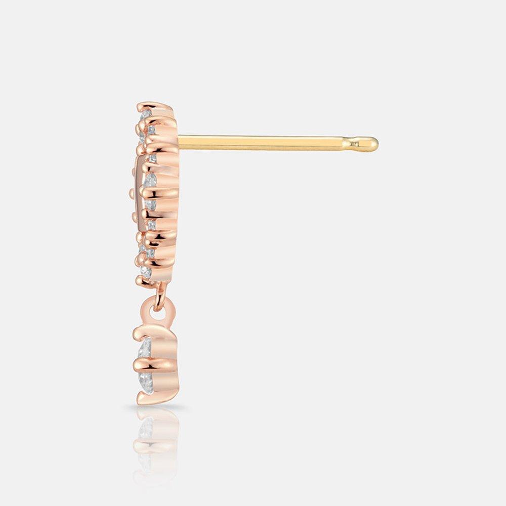 M Basic Silver Rose Earrings A213Se0300Rpa.