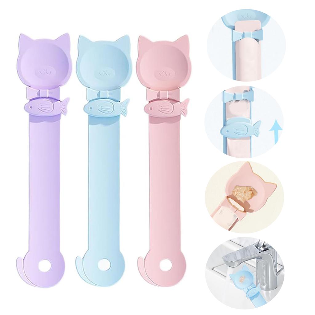 Ложка для корма для собак, ложка для лакомств с отжимом для кошек, ложка-клипса, ложка для кормления, многофункциональная ложка для питомца с длинной ручкой