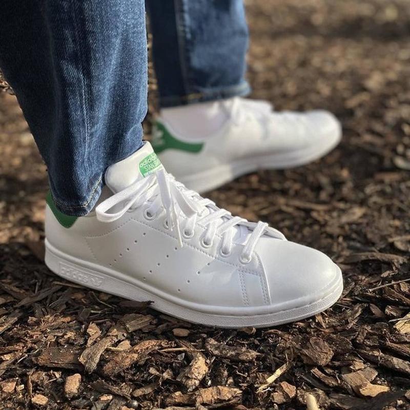 adidas Stan Smith White Collegiate Green Unisex Sneakers Cloud-White Off-White FX5522