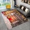 Santa Claus Christmas Tree Elk Area Rug,Carpet Rug for Living Room Bedroom Sofa Doormat Christmas Decoration,Non-slip Floor Mat