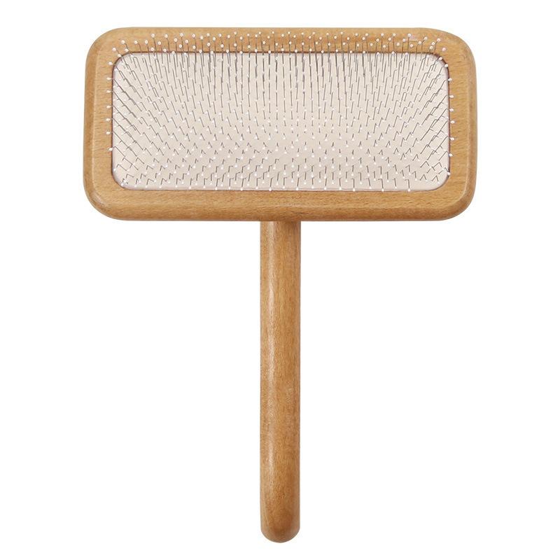 Dog Brush Wooden Dogs Comb Pet Hair Remover Dog Grooming Protect Brushes for Dogs Floating Hair Cleaning Comb Massage Cat Brush