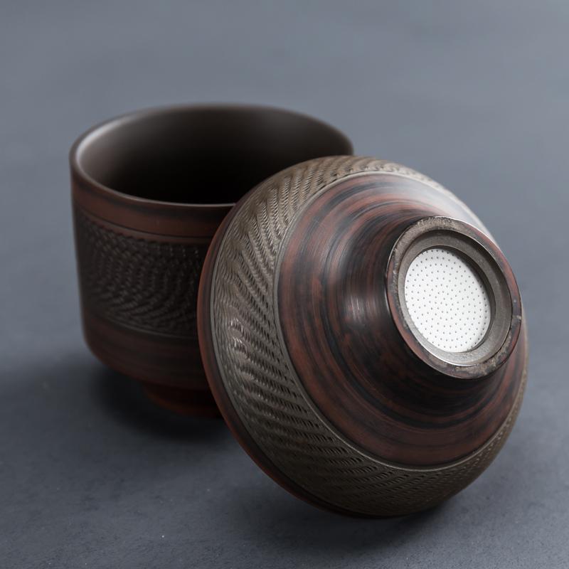 Группа фильтров для чая Jianshui Purple Pottery, ситечко для чая, фарфоровое отверстие для фильтра, подставка для фильтра, принадлежности для чайной церемонии KungFu, чайные принадлежности