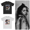 Novelty Famous Lauryn Hill T-Shirts Men Crewneck Cotton T Shirt Hip Hop Harajuku Music Short Sleeve Tees Plus Size Clothes