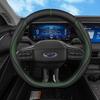 Ультратонкий, дышащий, противоскользящий чехол на руль для Ford Edge/Mondeo/EVOS, текстура кожи Наппа, для использования в любое время года.