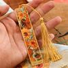 Flower Shadow Series Bookmark Creative Retro Famous Painting Metal Handheld Hanger Reading Book Clip For Book Club Reader