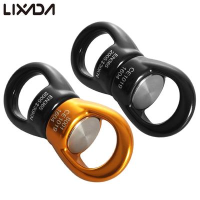 Поворотный вертлюг Lixada, 30 кН, самое безопасное вращательное устройство, поворотный спиннер, карабин, вертлюг, альпинистская веревка
