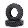 TRZX RC Tires, 4-Piece RC Rubber Tires Set, 25mm Wheel Tires for TAMIYA 1/14 Tractor Truck RC Car (25mm)