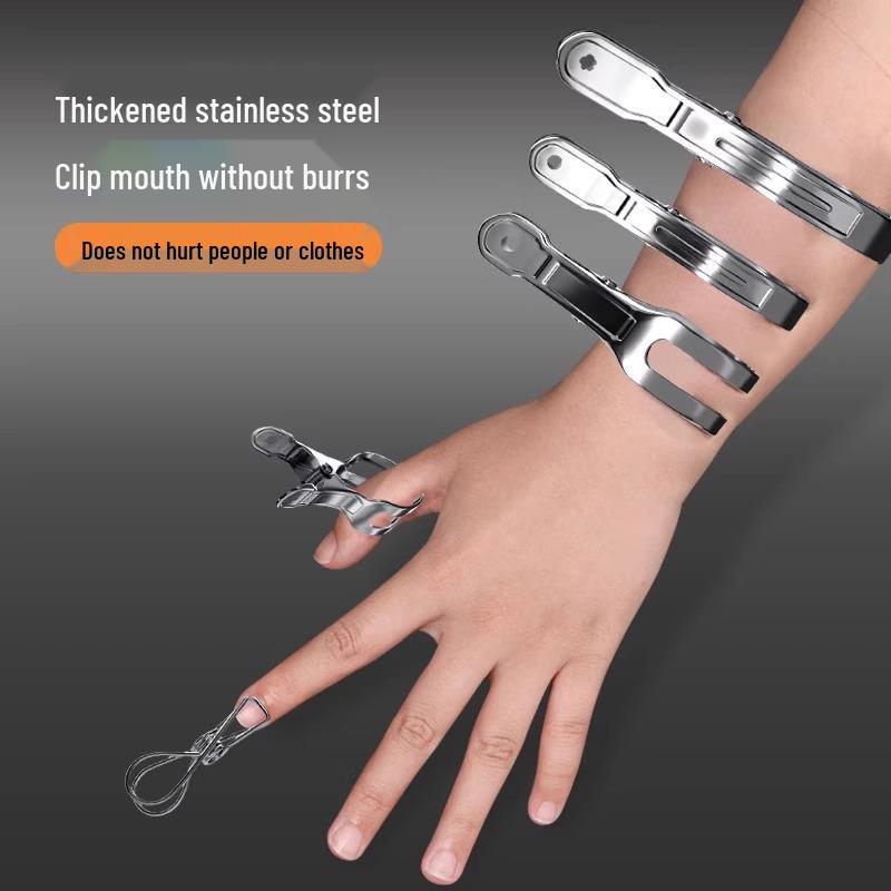 Stainless Steel Windproof Clips for Bed Sheets, Clothes, and Socks