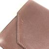 HERMES envelope Bag, flap pouch Clutch bag Leather Brown/SilverHardware