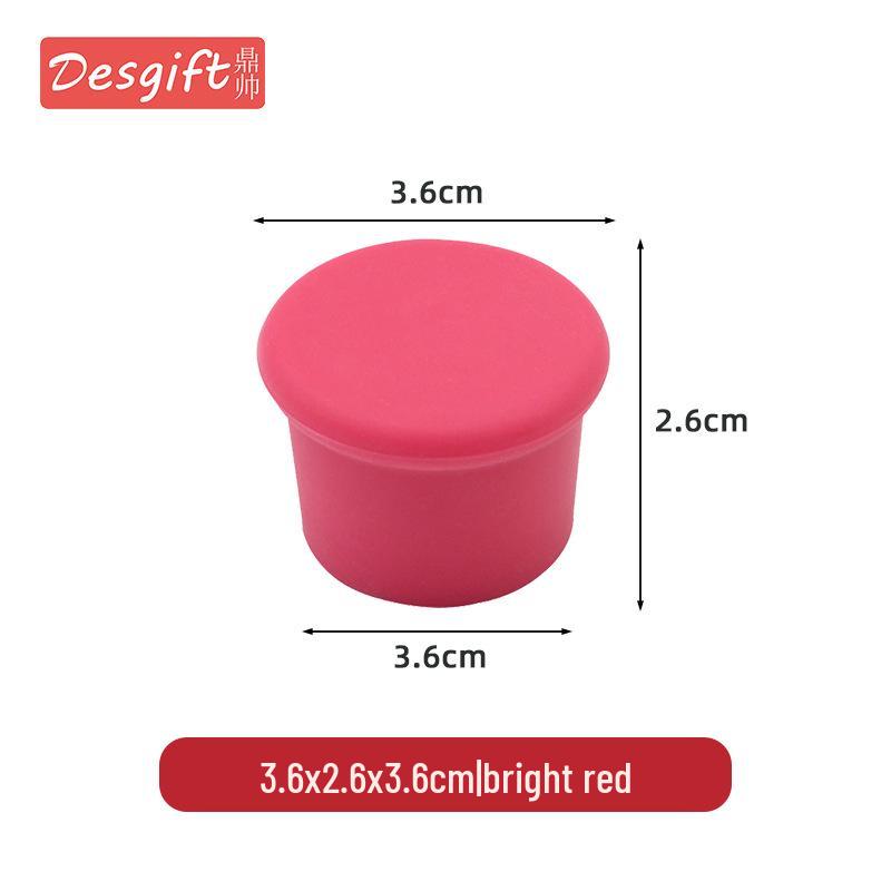 Пробка для винной бутылки из разноцветного силикона пищевого класса FDA: Герметичная крышка для сохранения свежести красного вина.