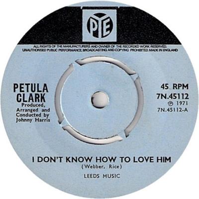 7-дюймовая пластинка ПЕТУЛА КЛАРК - I Don't Know How To Love Him 7N45112 Pye Records 1971 Великобритания Поп Б/у
