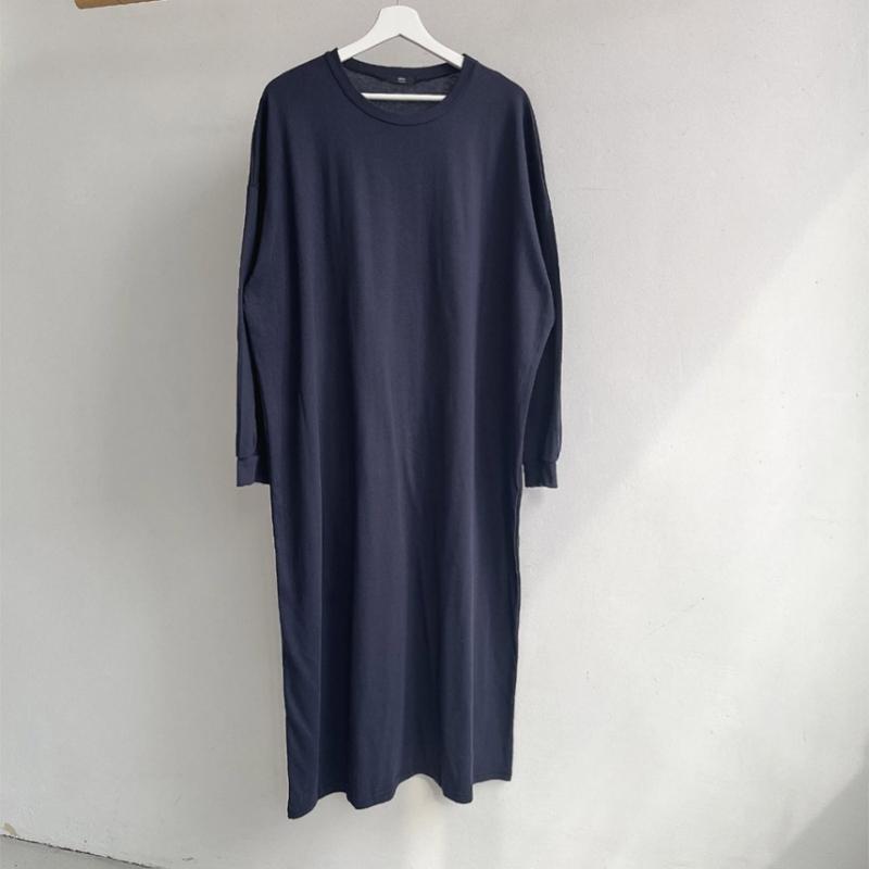 Shop Women Overfit Easywear Round Long Dress Black Ara Wdr 3085