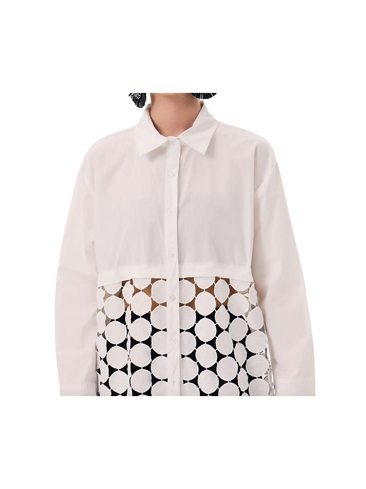 Xitao Лоскутное платье с ажурными кисточками GMM1331