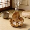 Resin Lotus Tabletop Incense Base Zen Chinese Style Lotus Incense Stick Incense Stick Burner  Spa