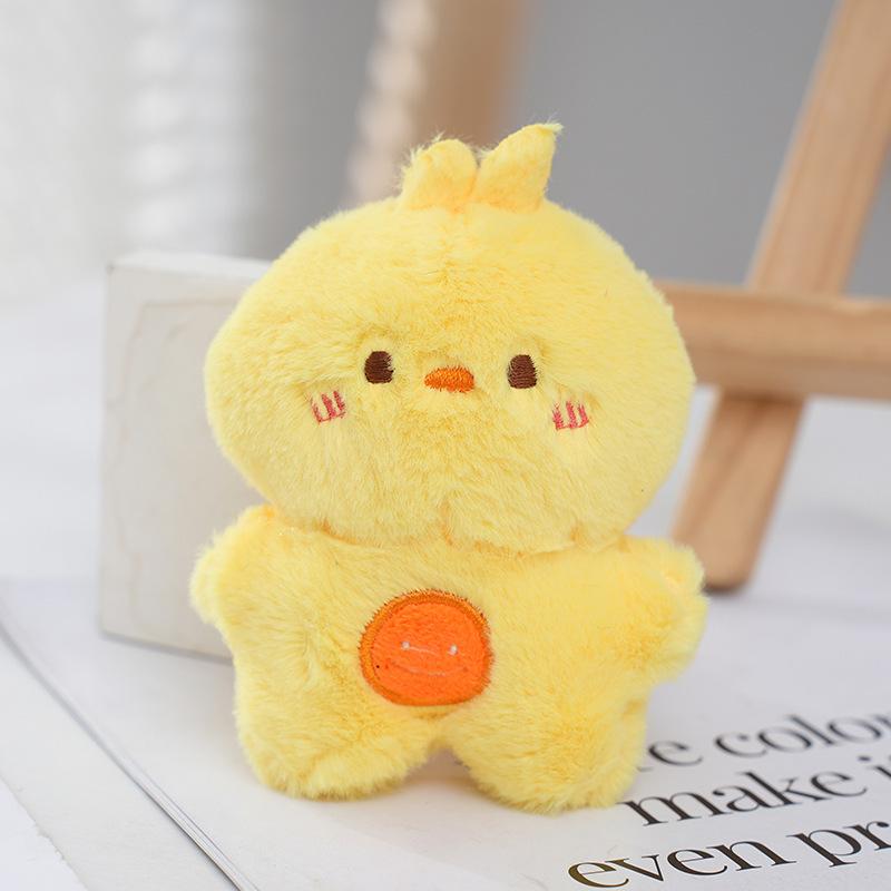 Smiling Lovable Plush Animal Keychain Soft And Delicate Valentines Gift Charm