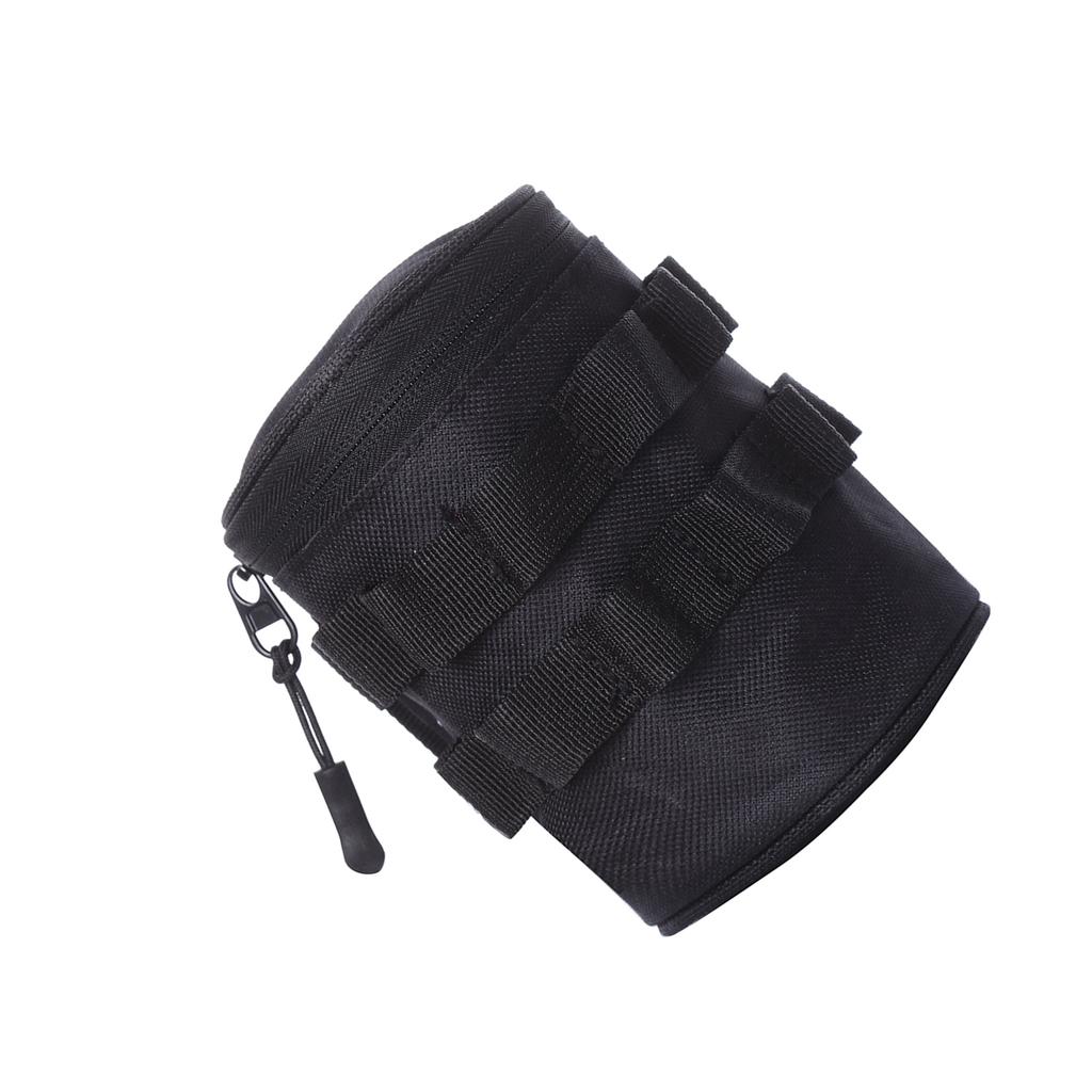 Сумка-держатель для бутылки с водой для путешествий на открытом воздухе, для пеших походов, кемпинга, портативный держатель для стакана с водой, черный S