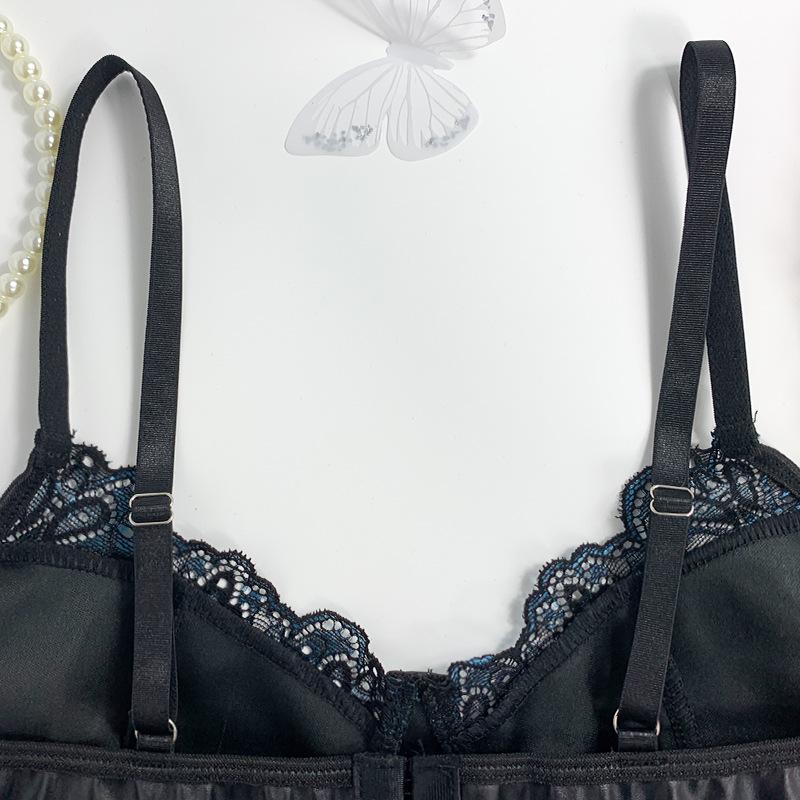 Сексуальный женский жилет Бюстгальтер с черным ремешком и v-образным вырезом Кружевные укороченные топы Майки Европа Америка Сексуальный кожаный ремешок Соблазнительный тонкий жилет