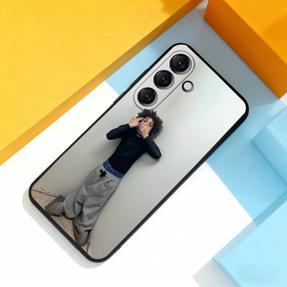 X-Xaviersobased Funny Phone Case For Samsung Galaxy A 73,72,51,53,52,71,22,5G,Note,J7,8,9 Soft Precise Hole Black Cover