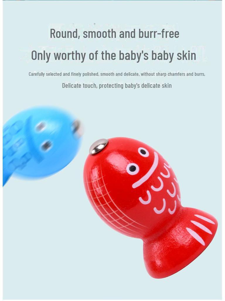 Детская деревянная магнитная игрушка для ловли рыбы и насекомых для раннего образования и взаимодействия родителей и детей