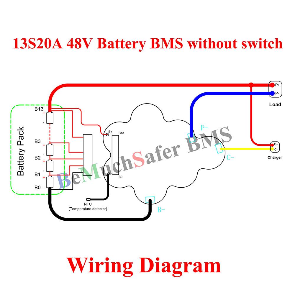 Dorado EEL 10S 13S 20A BMS Separate Port 10S20A 13S20A 36V 48V PCM Fit REENTION IE-MINI IE-PRO ID-MINI ID-PRO eBike Battery Case