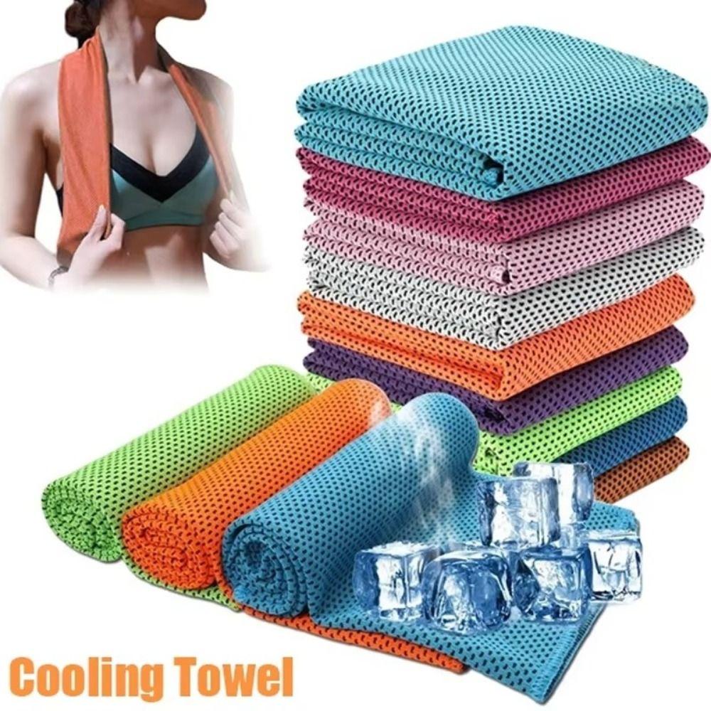 Ultra Soft Cooling Towel Lightweight Multiple Colors Microfiber Towel Instant Cooling Quick Dry Towel Gym Swimming Yoga Beach
