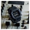 Casio Серия DIGITAL-квадратная, водонепроницаемость 200 метров, кварцевый механизм, полимерный ремешок, японские и корейские часы, мужские часы, черный циферблат GXW-56BB-1JF