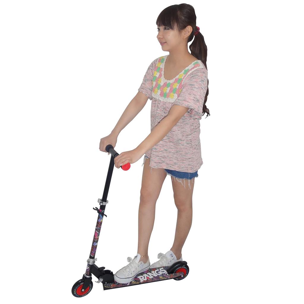 RANGS Japan R1 Langs Scooter Black Складной 3 уровня регулировки Легкий