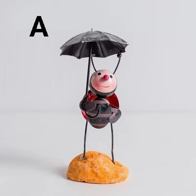 Креативный мультяшный маленький божья коровка исцеляющие маленькие украшения гостиная компьютерный стол ТВ-тумба современное украшение для дома и сада