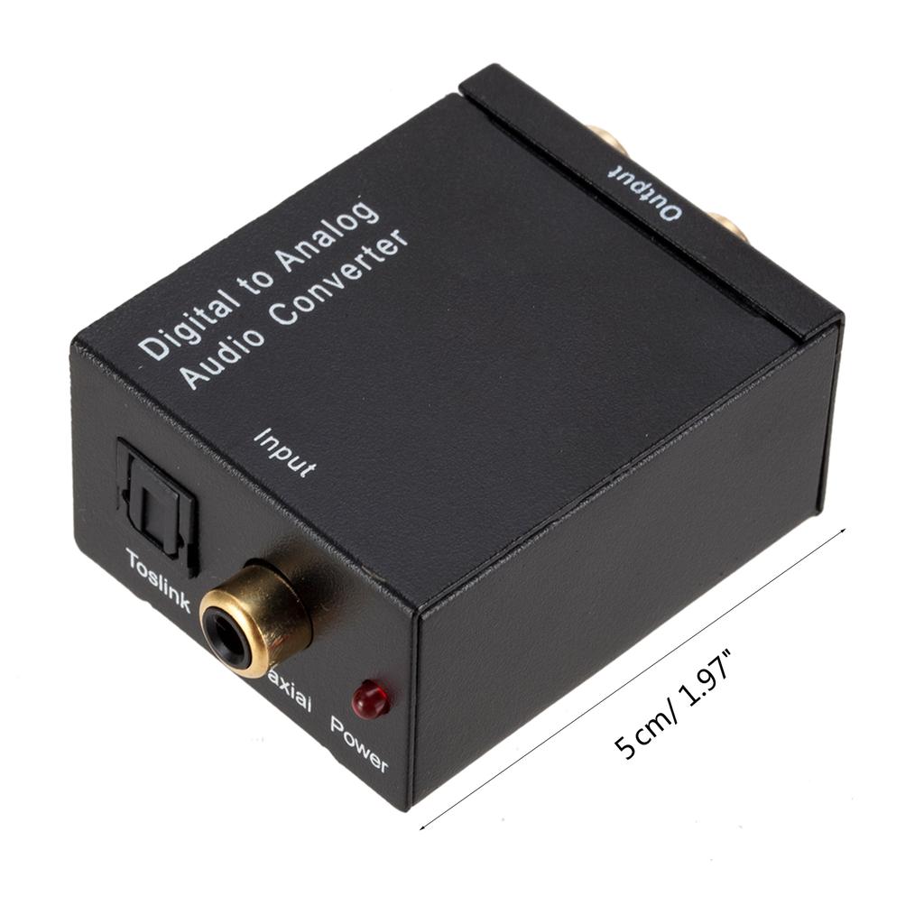 Digital to Analog Audio Converter Optical Fiber Coaxial Toslink To Audio Decoder Amplifier Digital Fiber Conversion