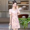 Платье ципао на каждый день, женское летнее, новое, темпераментное, маленькая юбка