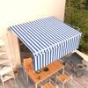 VidaXL Automatic Retractable Awning with Awning 4.5x3 M Blue and White 3069326