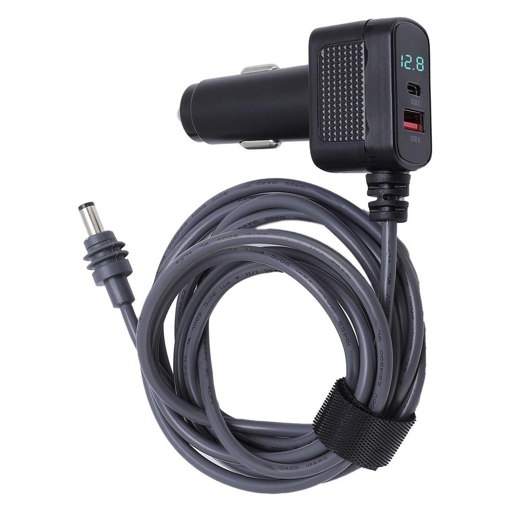 Спутниковое автомобильное зарядное устройство 5 м 16,4 фута Поддержка USB C 36 Вт Быстрая зарядка Цифровой дисплей Спутниковое автомобильное питание