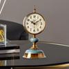 Retro Tabletop Clock Decorative Art Crafts Silent Practical Desktop Clock Home Decor for Dining Room Restaurant Dorm Cafe