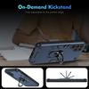 For Samsung Galaxy S25 Ultra Case PC+TPU Drop Defend Phone Cover with Ring Kickstand