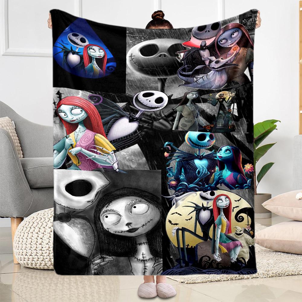 Christmas Nightmare Blanket Comfortable Great for Bed Sofa Chair for All Seasons Modern Style Suitable for Gifting Relatives and Friends