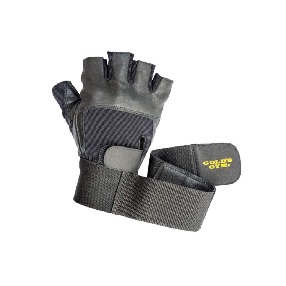 Перчатки GYM EX Ultima Leather G3433 Средние Черные GOLD'S Мужские (приблизительно. 22см)