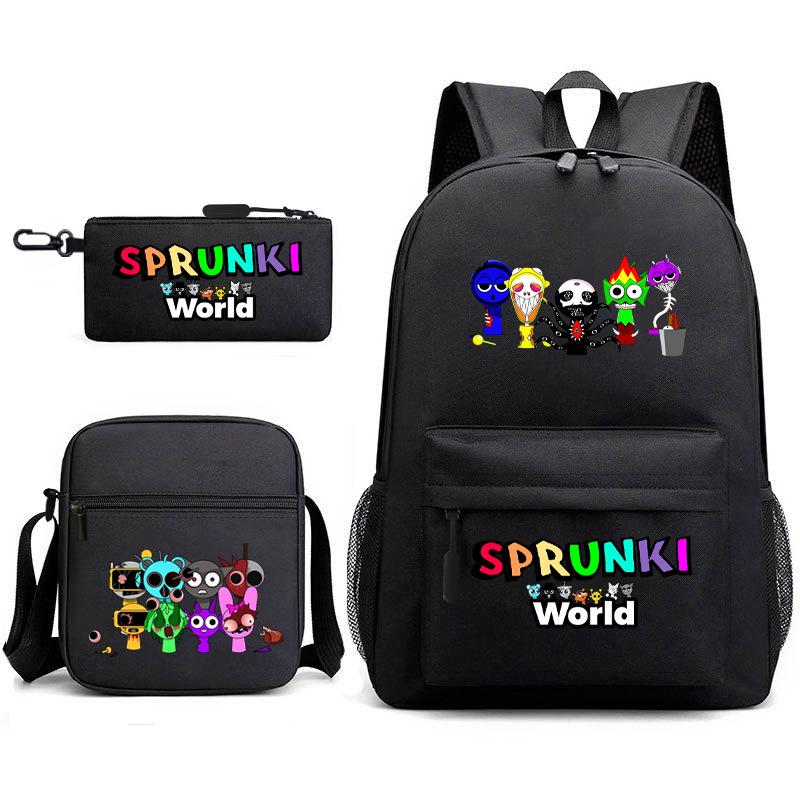 Мерч для ритм-бокс игры Рюкзак для начальной школы sprunki мультяшный рюкзак «Звездное небо» набор из 3 предметов D