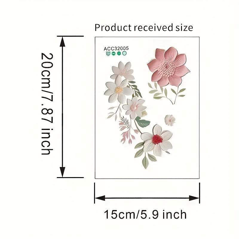 1pc 3D Floral for Switch - Vinyl Sticker, Removable & Easy Apply for Living Room Decor, Wall Stickers, Room Decor