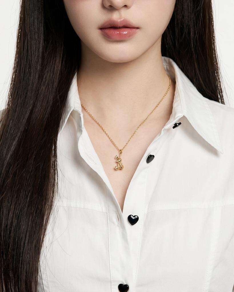 Nonenon Мини Кролик Серебро925 (Покрынное золото 18K)