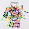 10 Multi-Color Stainless Steel Nose Rings & CBR Lip & Eyebrow Studs, C-Shaped Ear Bone Piercing Jewelry