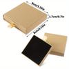 6pcs Jewelry Gift Box Bracelet Gift Boxes Cardboard Square Necklace Earring Gift Box Kraft Organizer Storage Box Drawer Boxes