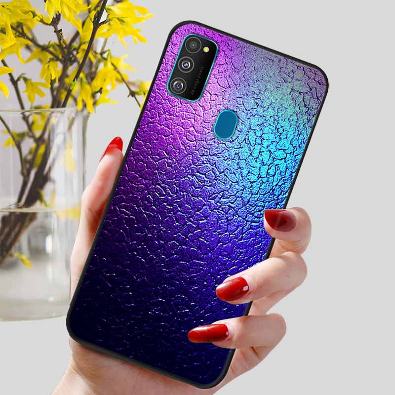 Чехол для Samsung Galaxy M21 Мягкий ТПУ Силиконовая Задняя Крышка для Galaxy A21S M30S M31 M 21 M21S M31S Чехлы для Телефонов Черные Оболочки Coques